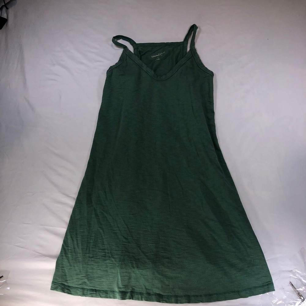 Universal Thread Womens Green Cotton Slub V-Neck Racerback Mini Dress Size M